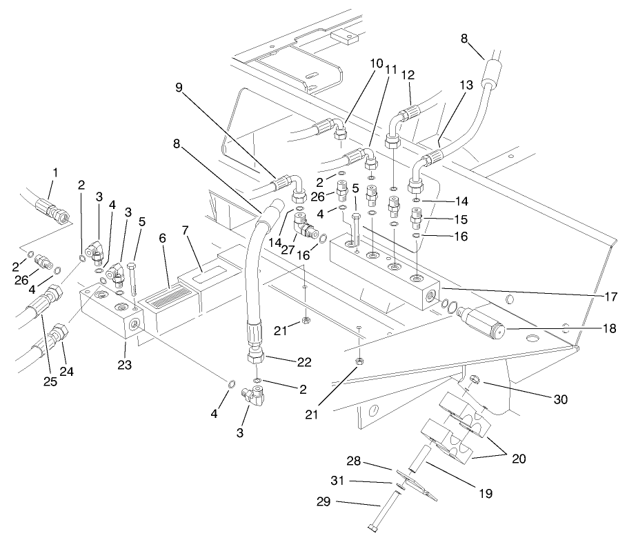 Front Hydraulic Manifolds