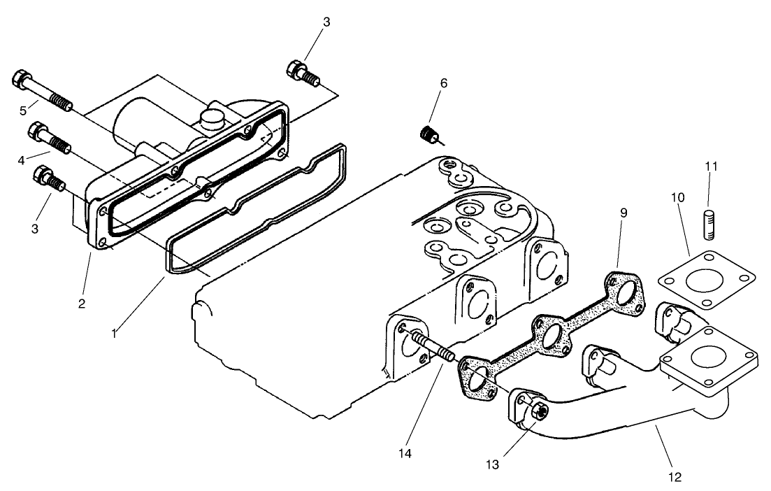 Exhaust Manifold & Gasket Assembly