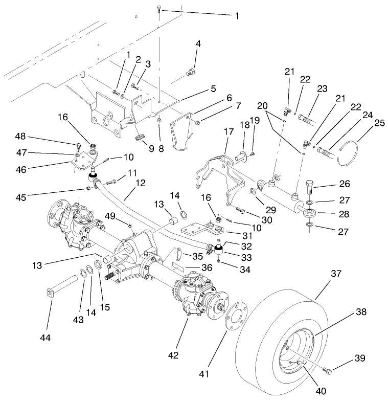 Rear Axle Installation Assembly