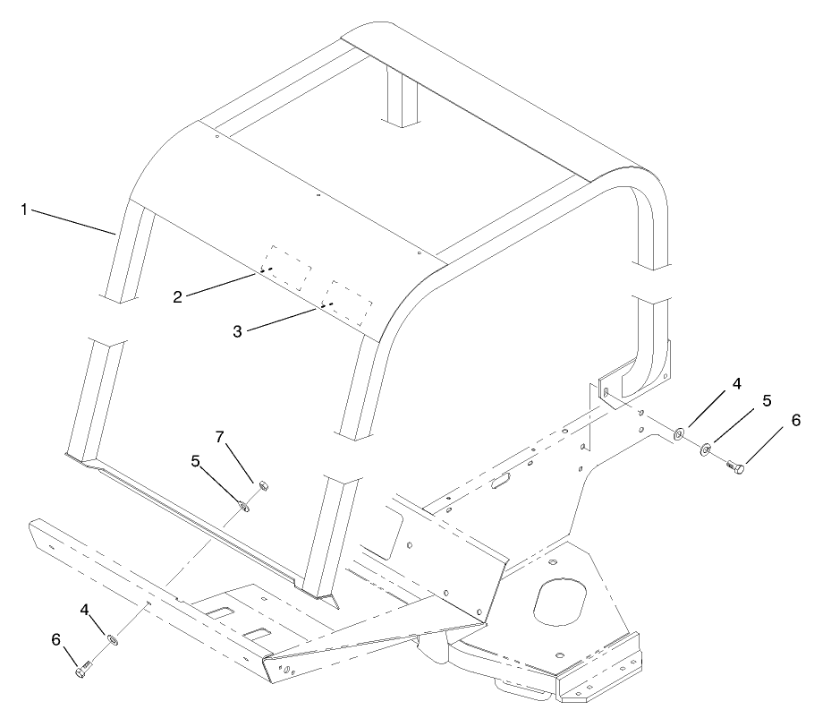 Roll Over Protection System (r.o.p.s.)(optional)