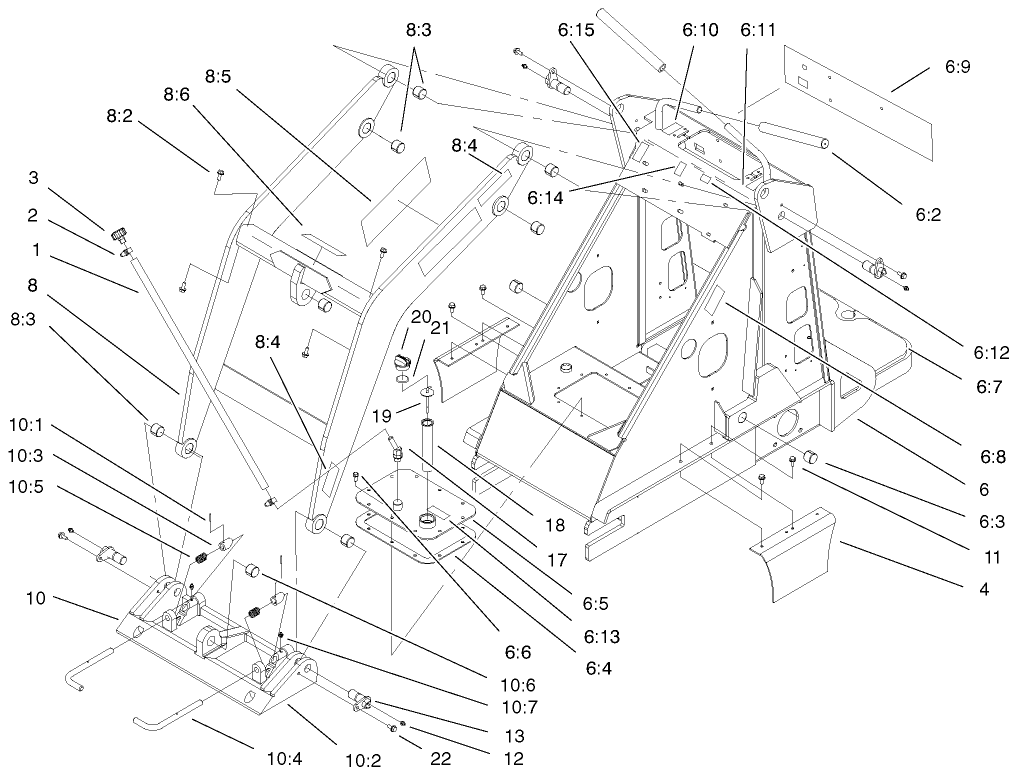 Frame And Loader Arm Assembly