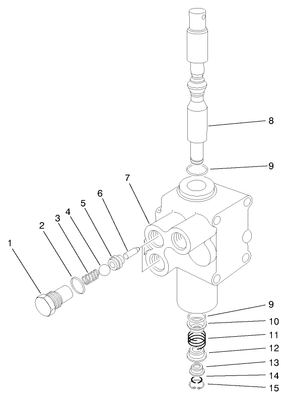 Hydraulic Lift Valve Assembly No. 43-1710