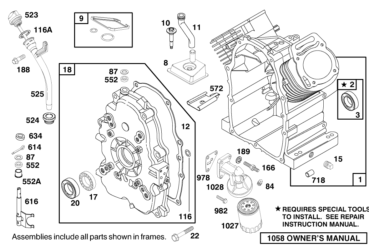 Engine Briggs & Stratton Model 303447-1180-E1