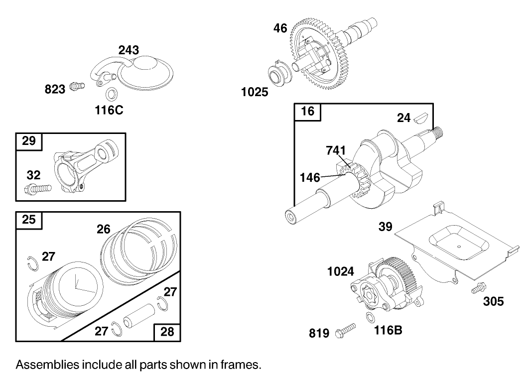Engine Briggs & Stratton Model 303447-1180-E1