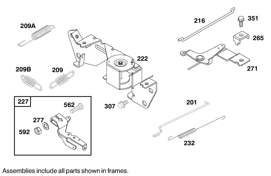 Engine Briggs & Stratton Model 303447-1180-E1