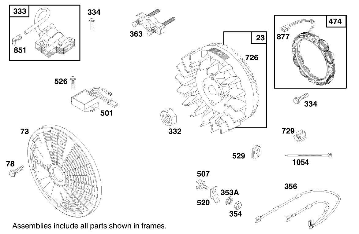 Engine Briggs & Stratton Model 303447-1180-E1