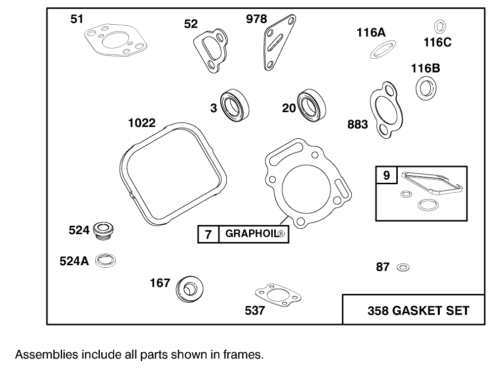 Engine Briggs & Stratton Model 303447-1180-E1