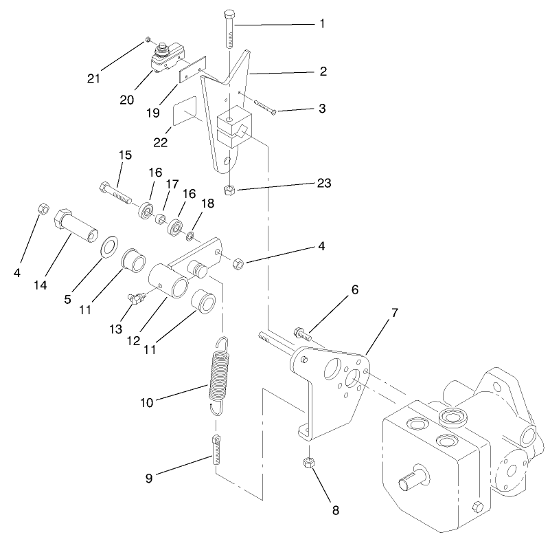 Pump Control Lever Asm
