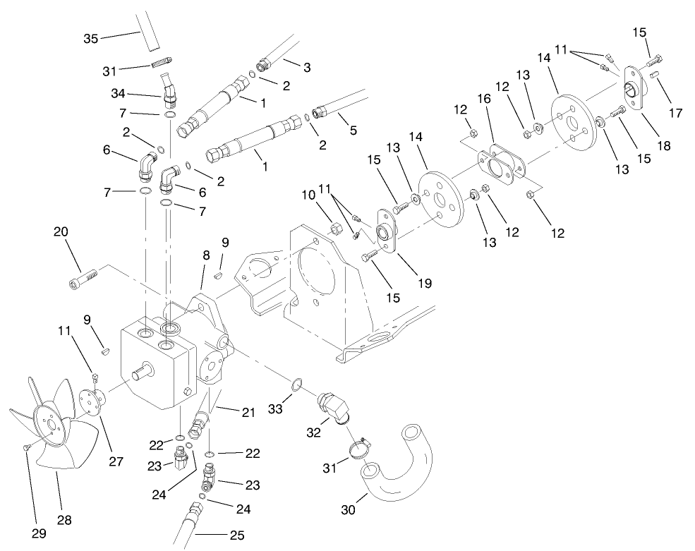 Hydraulic Pump Installation Asm