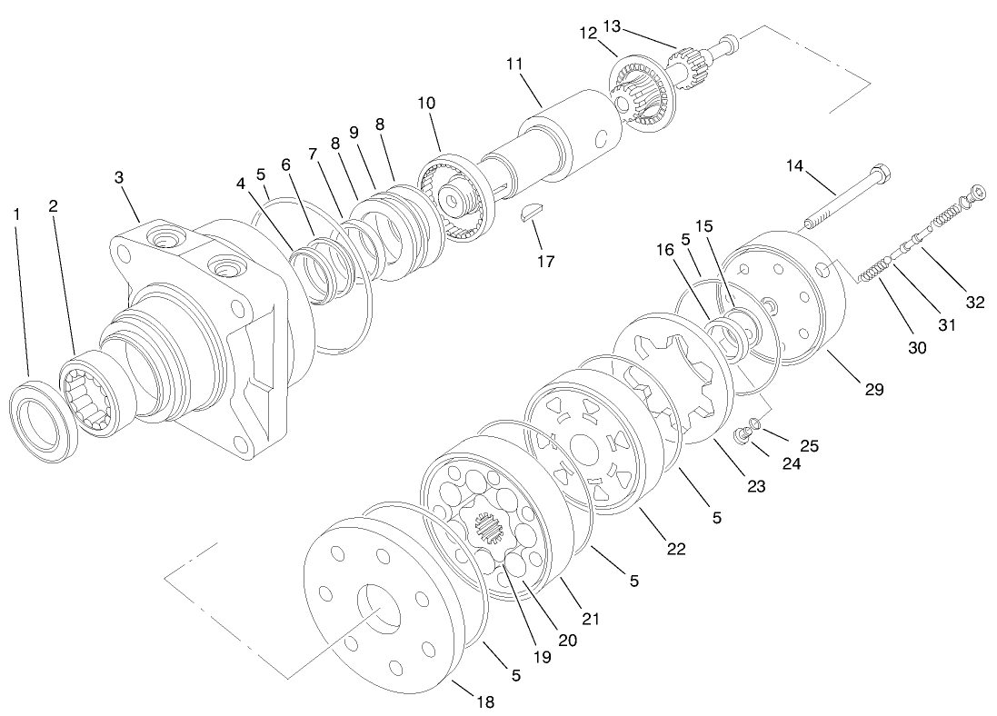 Right Rear Hydraulic Motor Asm No. 98-0959