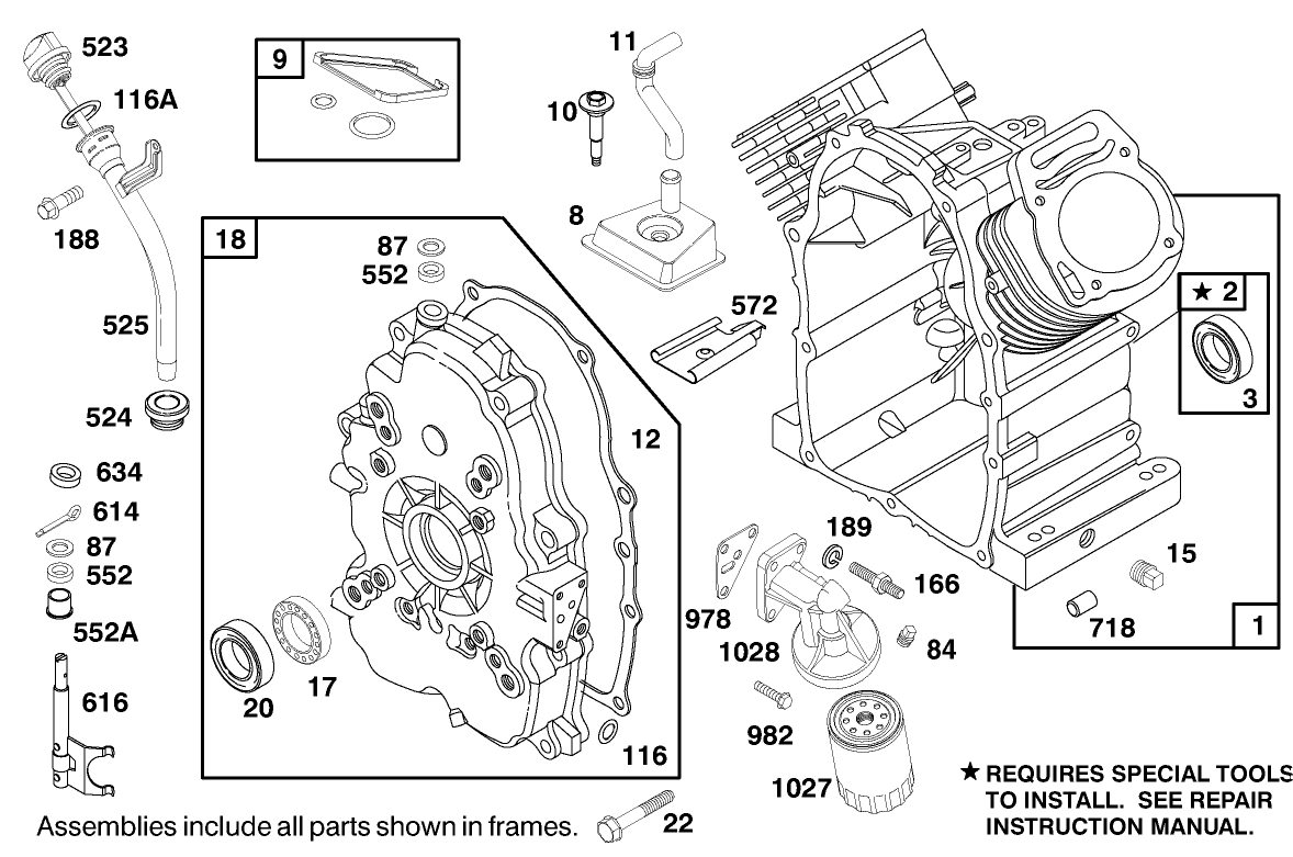 Engine Briggs & Stratton Model 350447-1116-E1