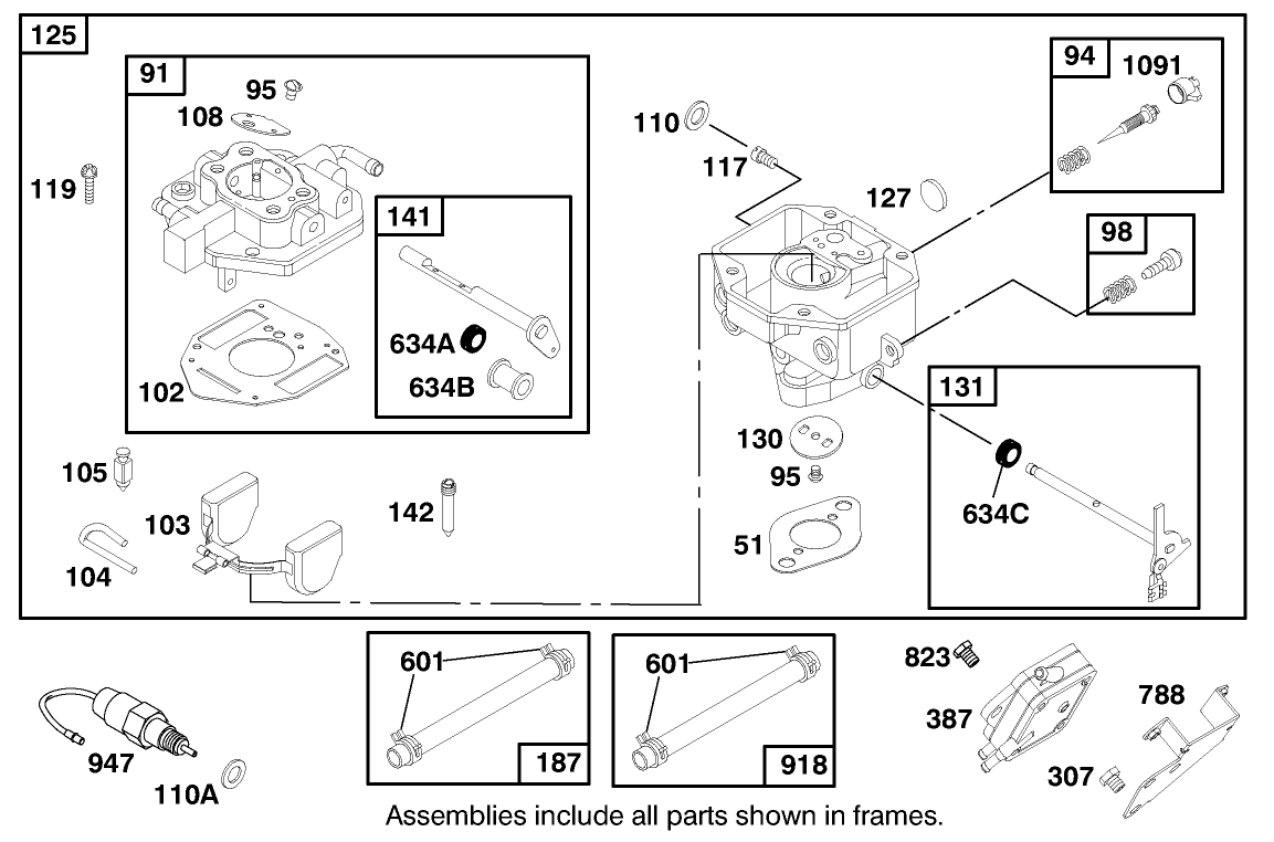 Engine Briggs & Stratton Model 350447-1116-E1