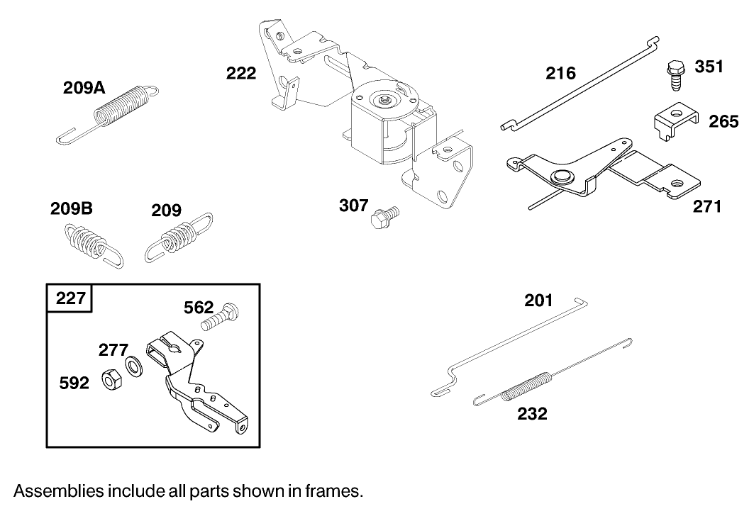 Engine Briggs & Stratton Model 350447-1116-E1