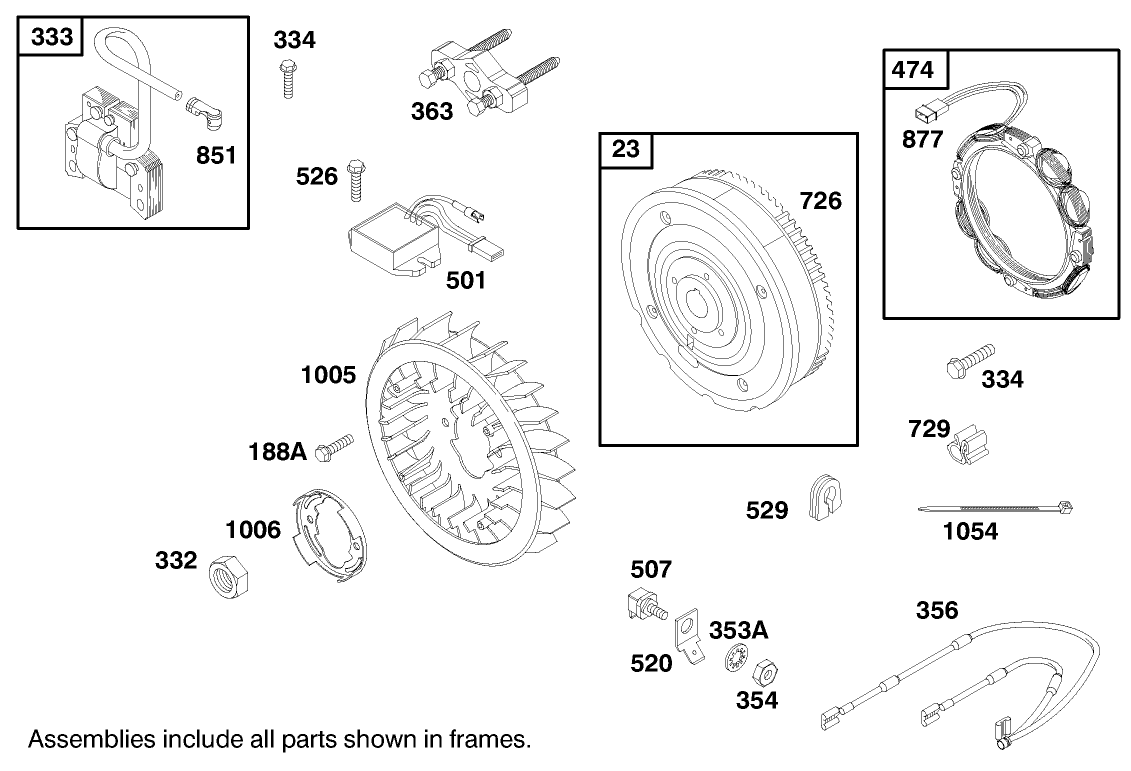 Engine Briggs & Stratton Model 350447-1116-E1