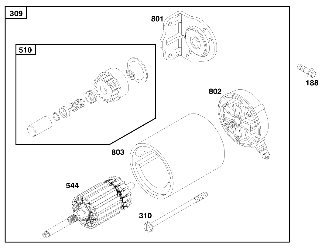 Engine Briggs & Stratton Model 350447-1116-E1