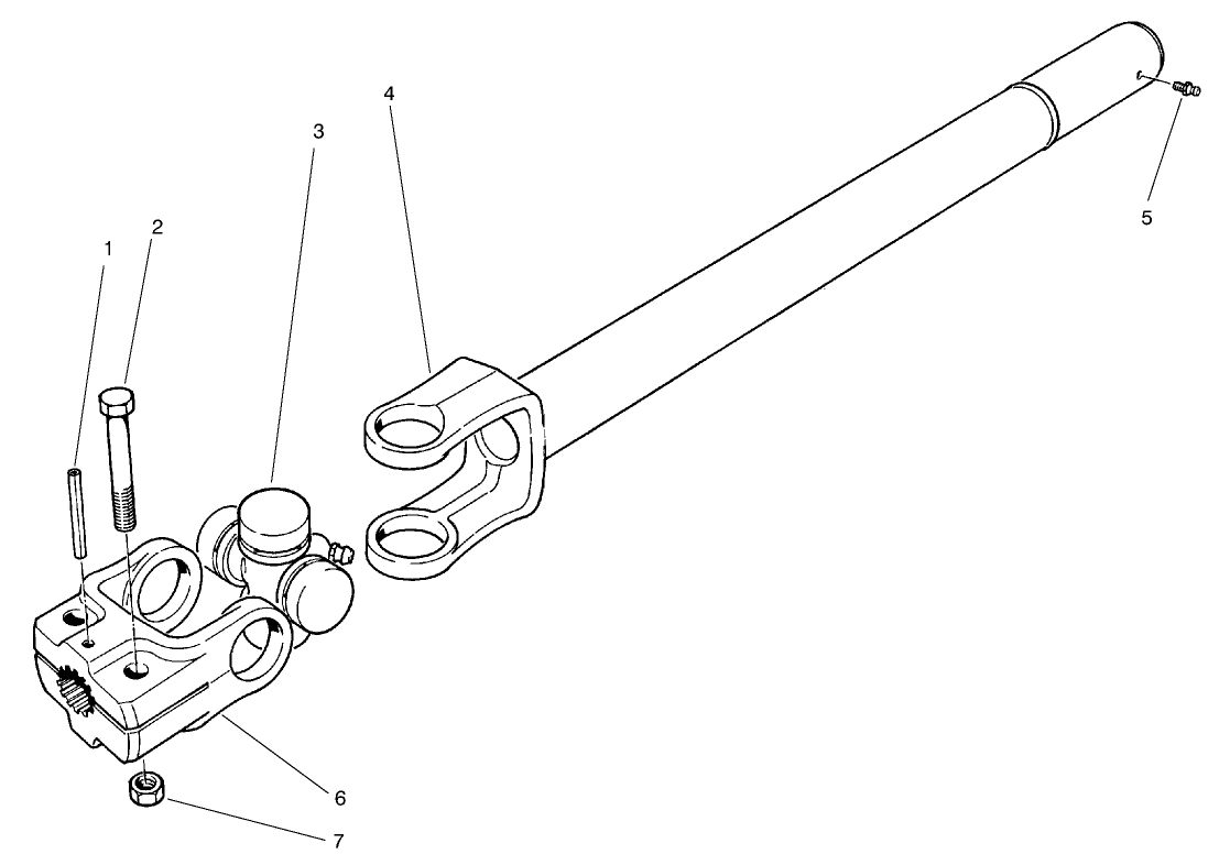 Full Time 4wd Drive Shaft Asm No. 92-9075 (opt.)