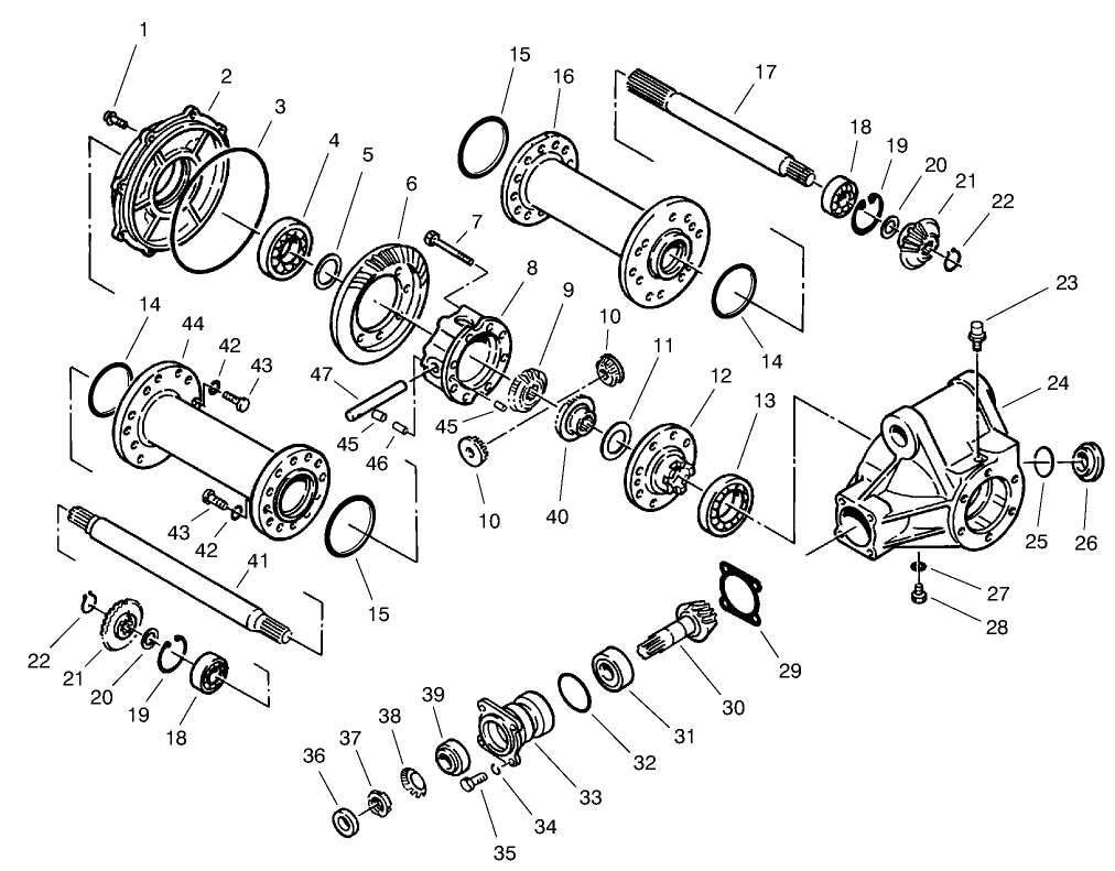 Rear Axle Asm No. 68-6824