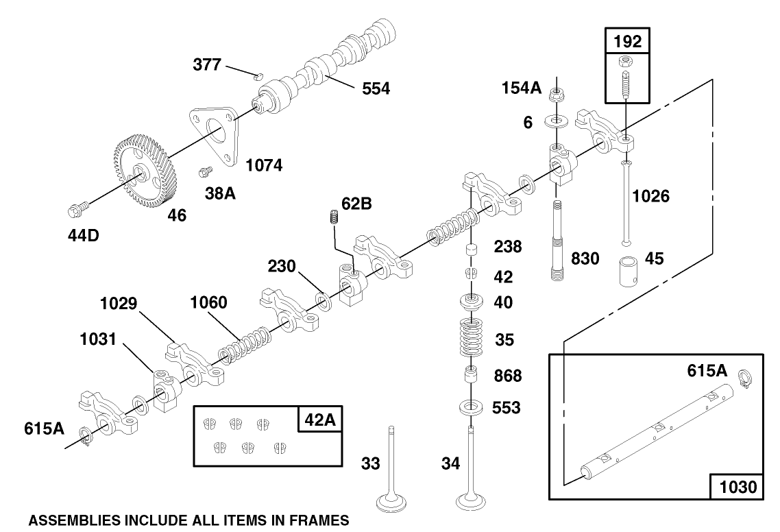 Engine Asm Model 580447 Type 0112-E2 (continued)