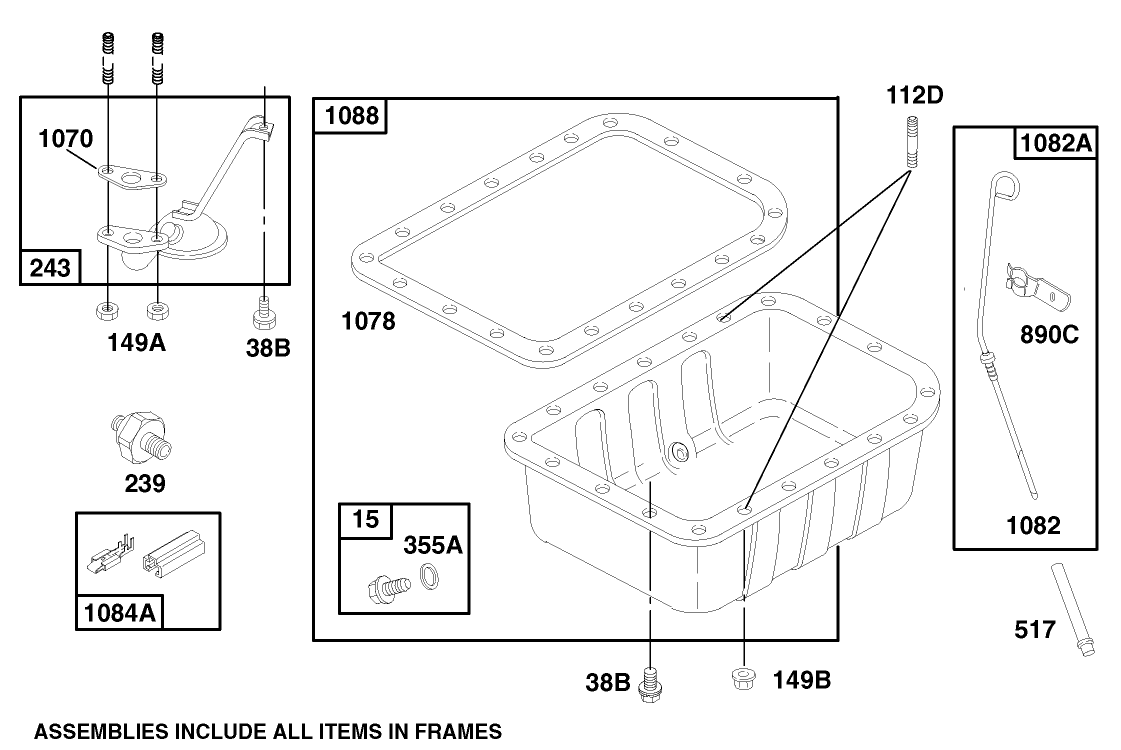 Engine Asm Model 580447 Type 0112-E2 (continued)