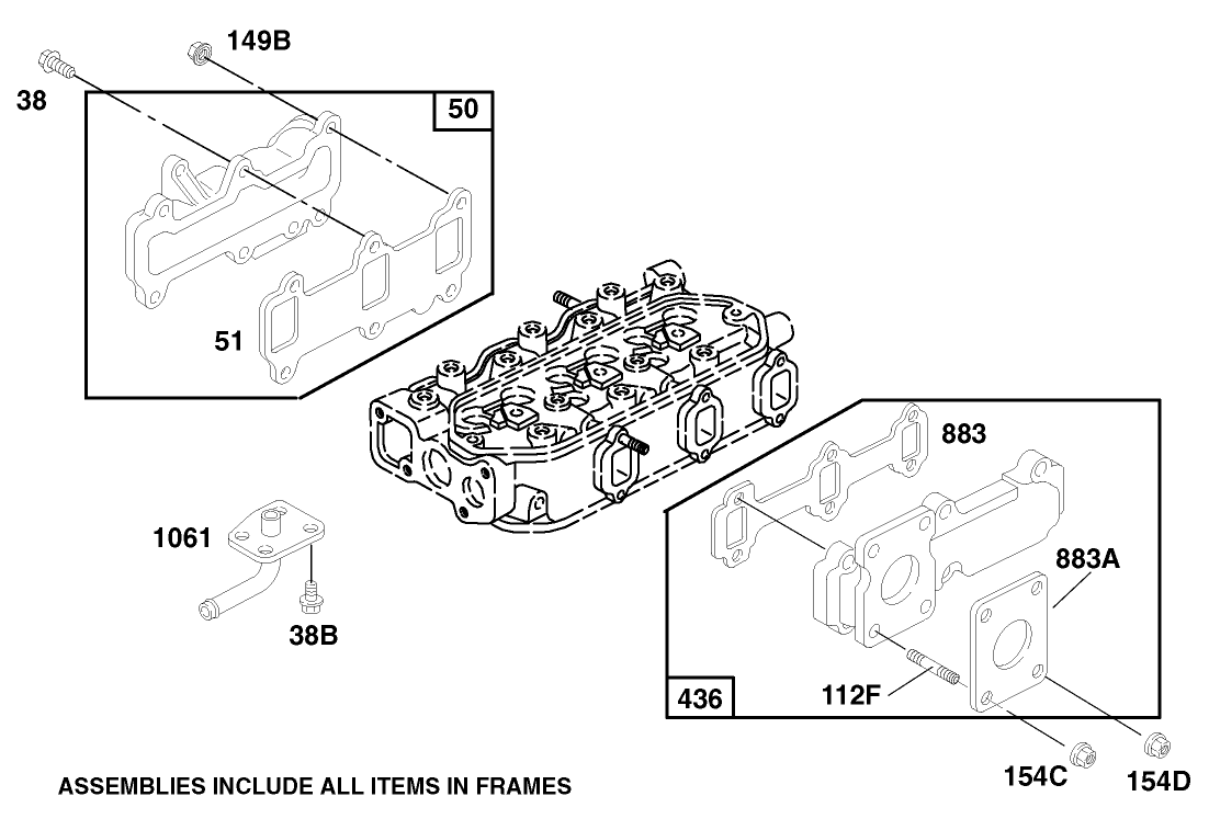 Engine Asm Model 580447 Type 0112-E2 (continued)
