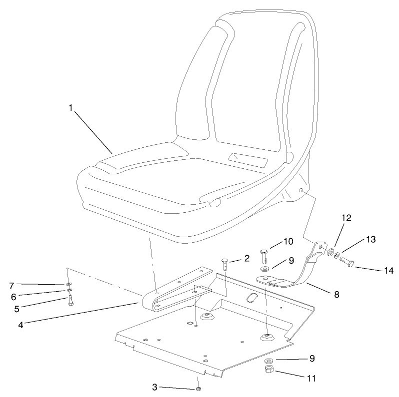 Low Seat Assembly (optional)