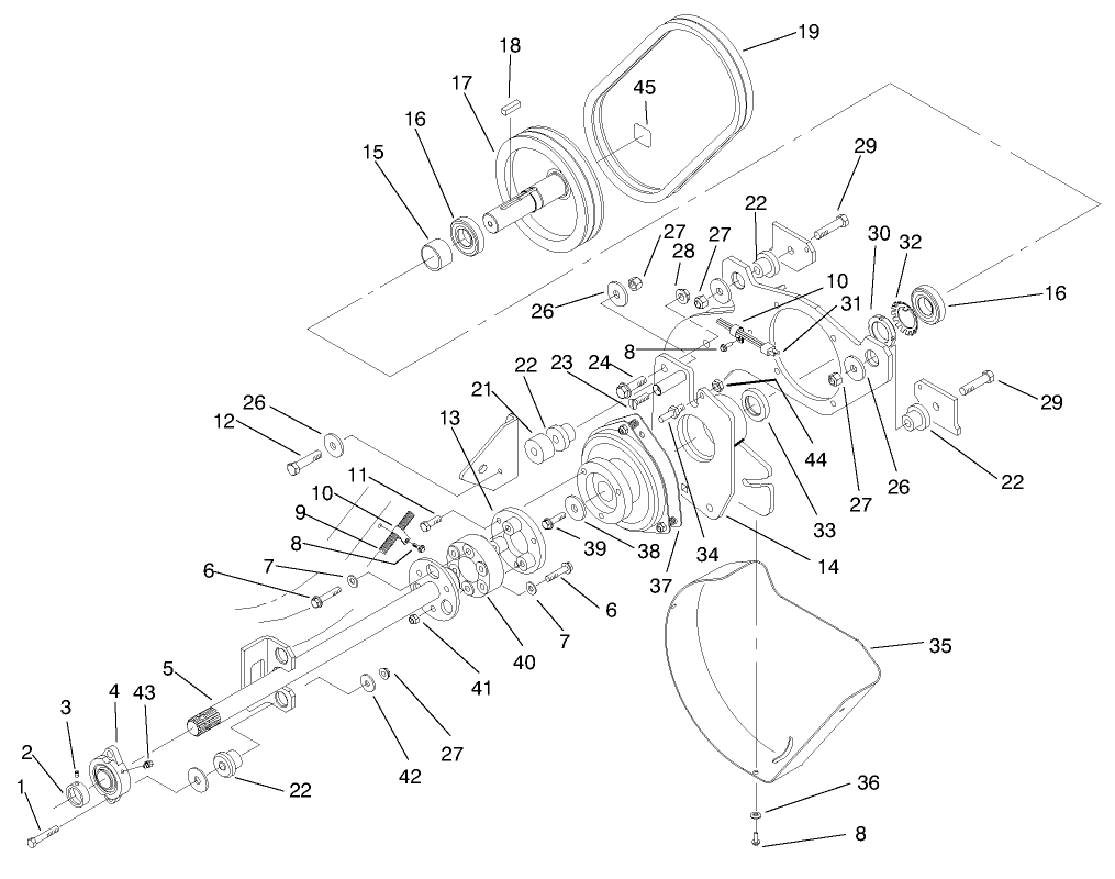Pto Shaft & Clutch Assembly