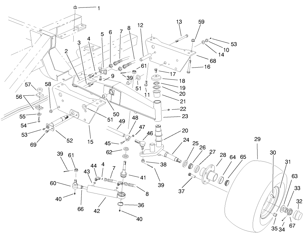 Rear Axle Assembly (model No. 30540 Only)