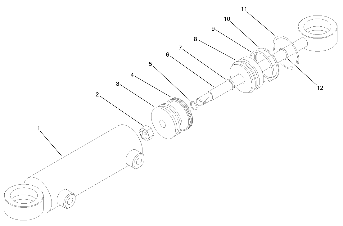 Hydraulic Cylinder No. 94-8141 (model No. 30455 Only)