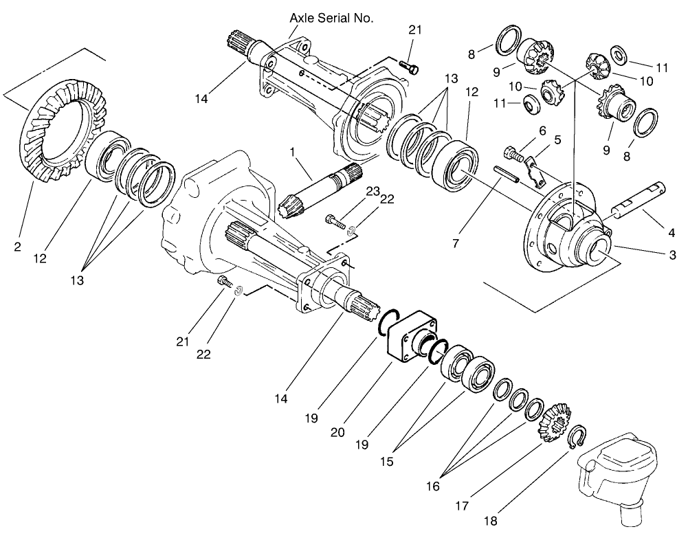 Differential & Shaft Assembly (model No. 30455 Only)