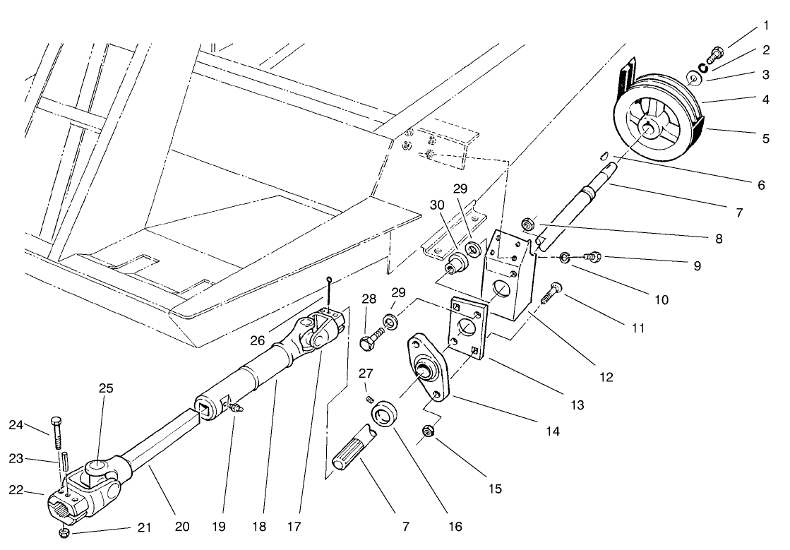 Drive Shaft & Power-Take-Off Asm
