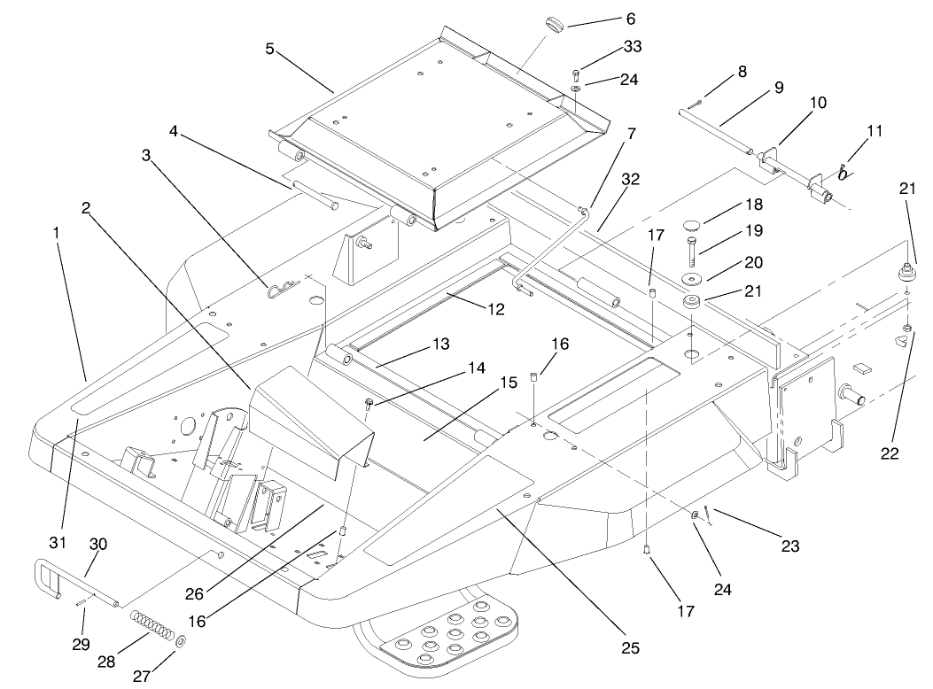 Front Frame and Seat Base Assembly