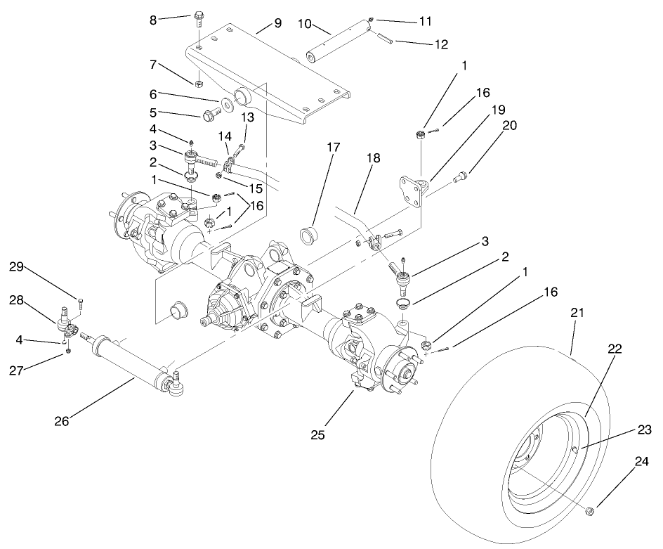 Rear Axle Assembly (model No. 30302)