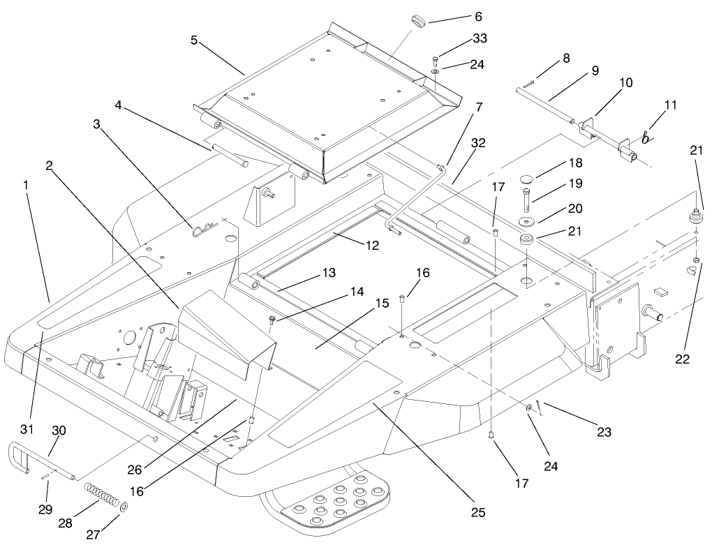 Front Frame and Seat Base Assembly
