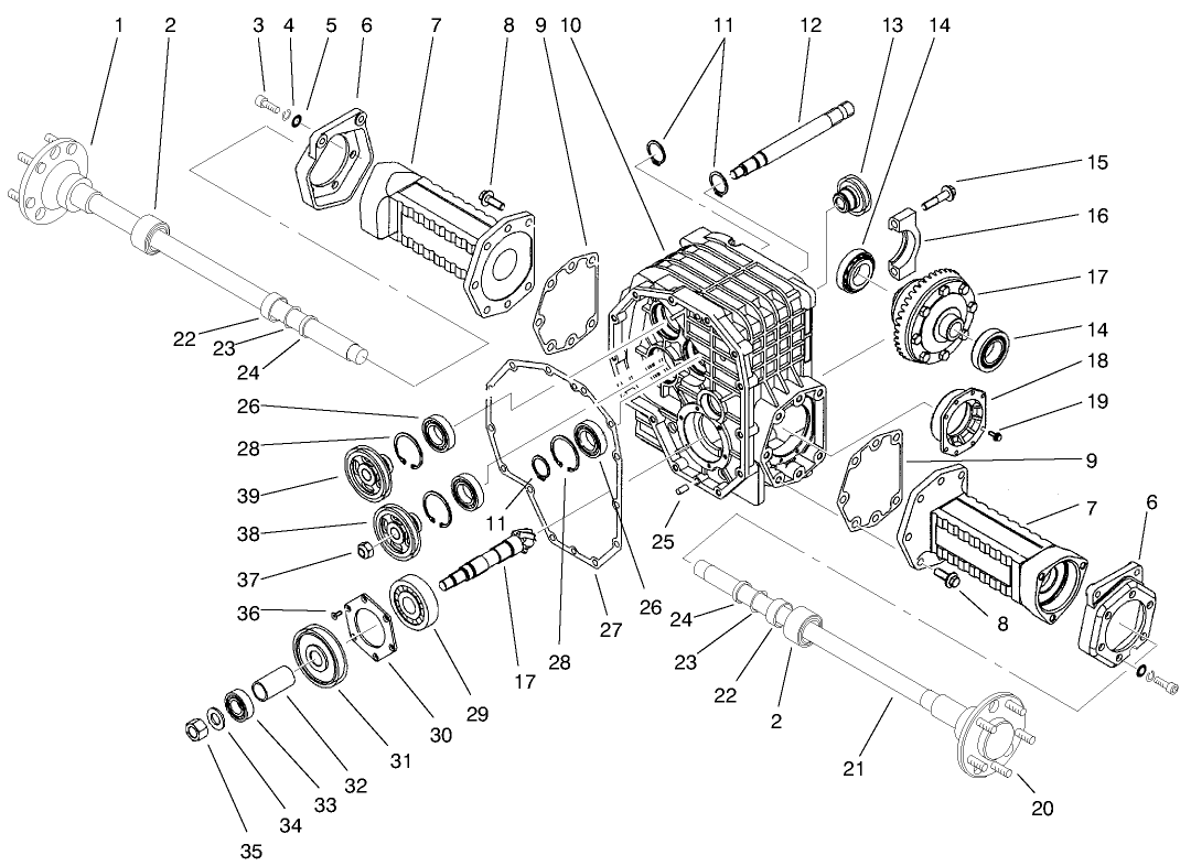 Front Axle Gear Housing Assembly