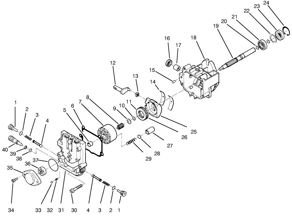 Hydraulic Pump Assembly No. 98-4374 And 98-4375