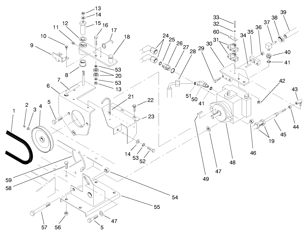 Hydraulic Pump Installation Assembly