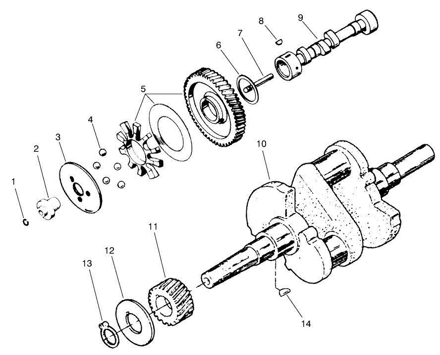Engine Camshaft & Crankshaft Assembly