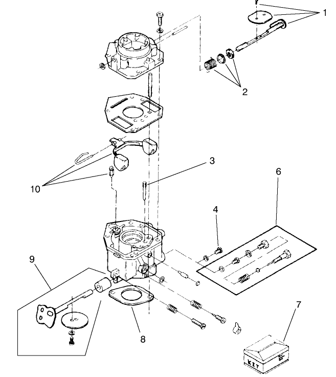 Engine Carburetor Assembly No. 93-1676