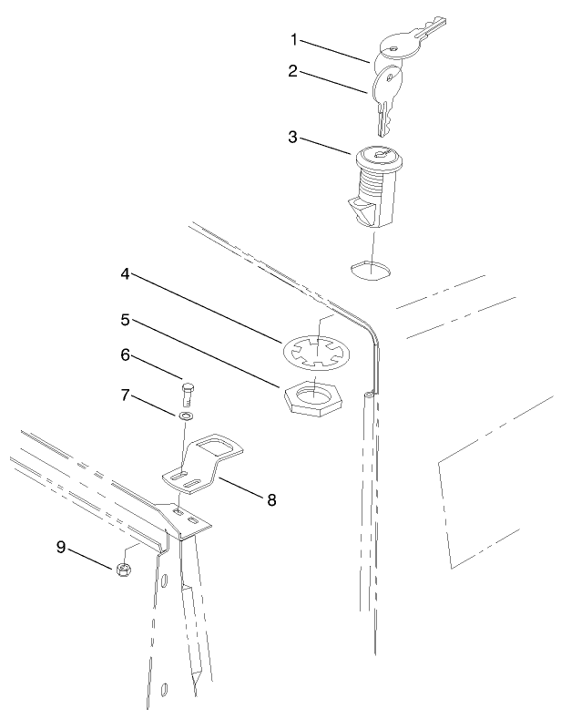 Hood Switch & Lock Asm