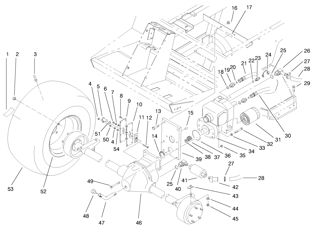 Front Axle & Transmission Asm