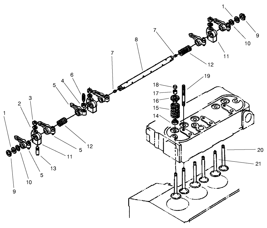 Valve & Rocker Arm Asm