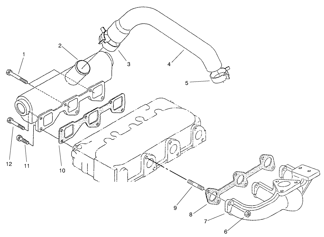 Exhaust Manifold & Gasket Asm