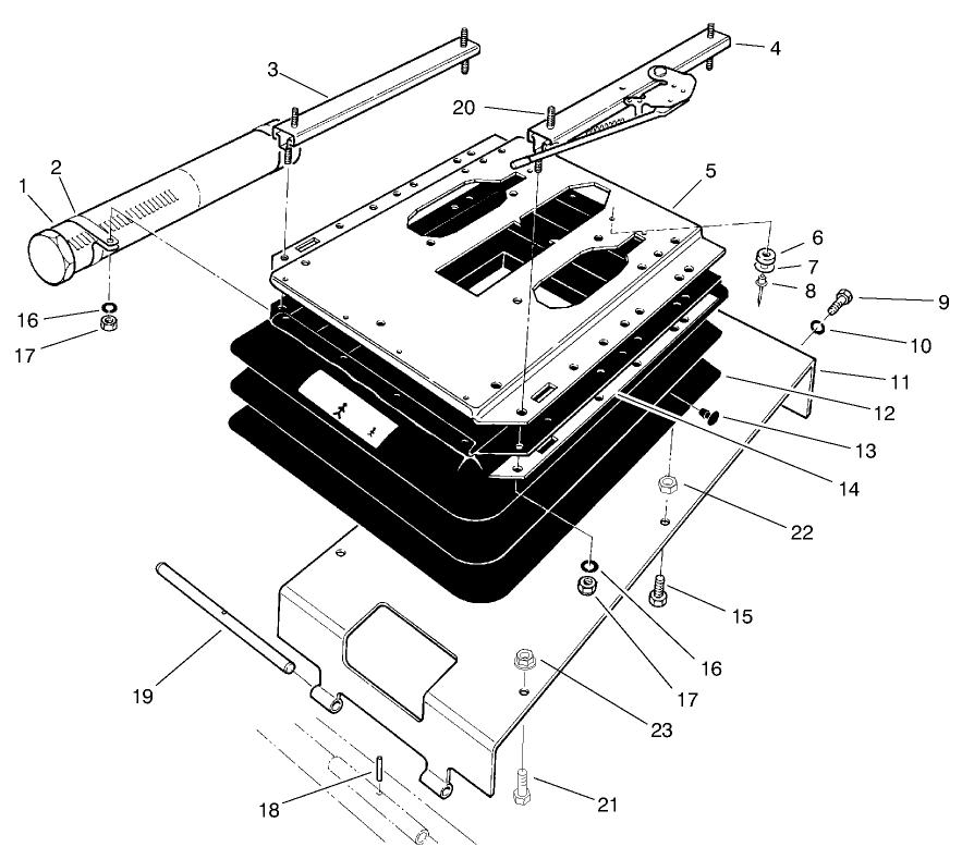 Seat Pivot And Bellows Asm