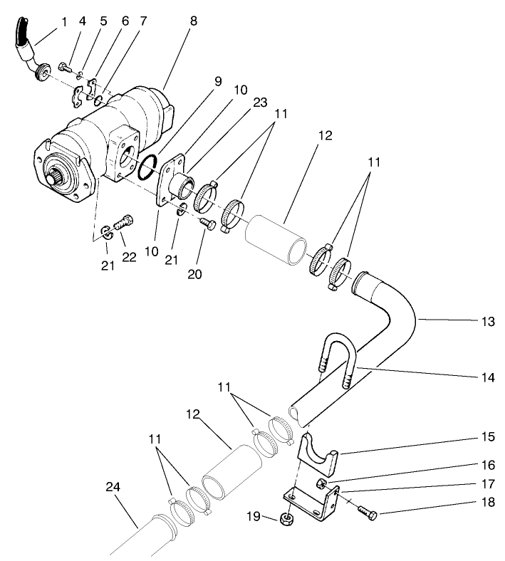 Hydraulic Pump Installation Asm