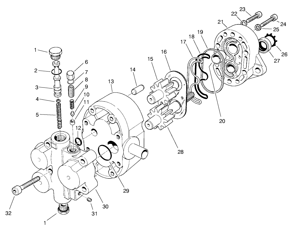 Gear Pump & Flow Divider No. 69-2220