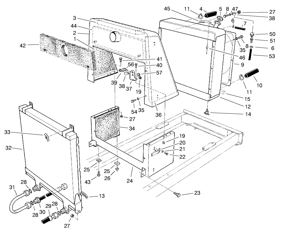 Radiator & Oil Cooler Asm