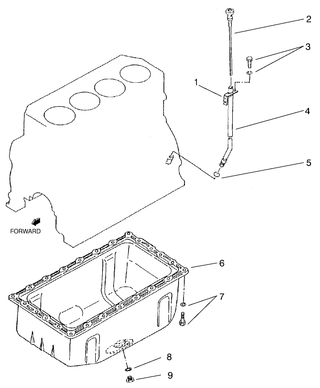 Oil Pan & Oil Level Asm