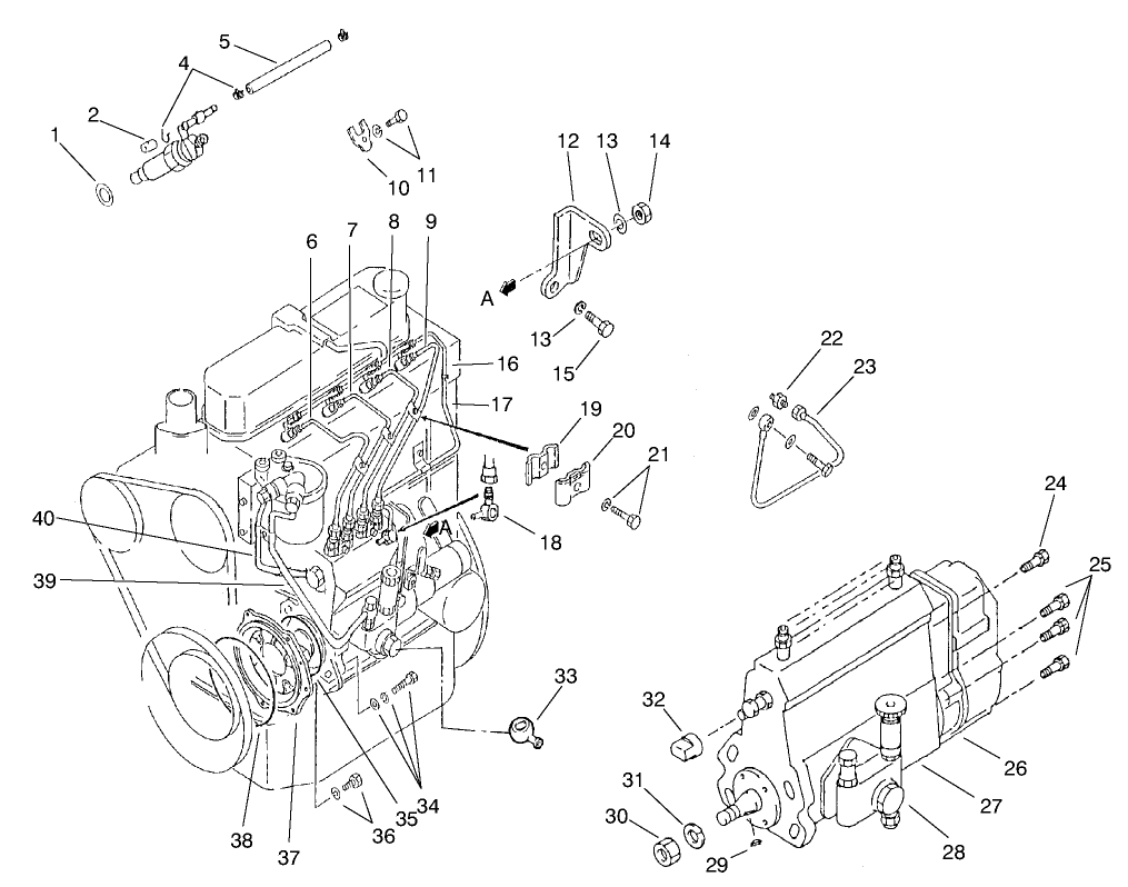 Fuel Injection Pump Mount Asm