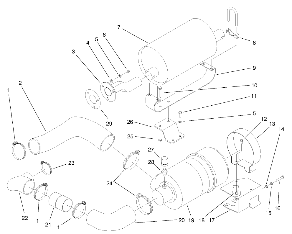 Muffler & Air Cleaner Asm