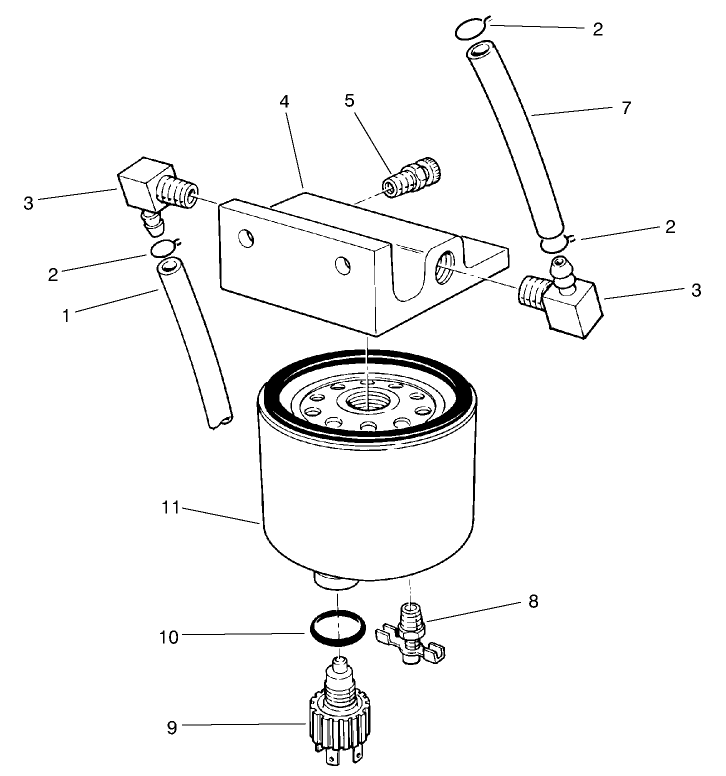 Fuel/water Filter Asm